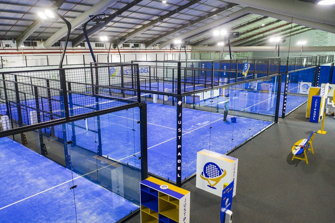 Just Padel Mina Rashid Dubai, with 7 stunning indoor Padel court