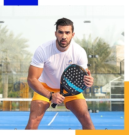 Playing padel with padel rackets