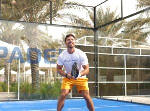 Padel Court with Just padel rackets