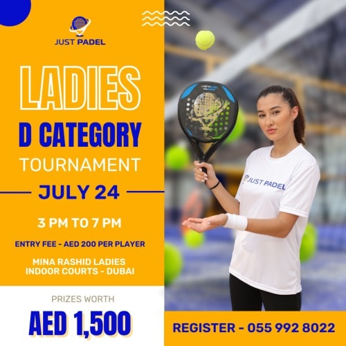 Ladies D Category Tournament | 24th July, 2022 - Play with padel rackets