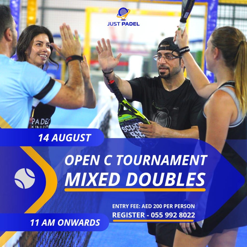 Open C Tournament Mixed Doubles: padel court in Dubai