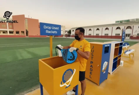 Arab Unity School: Padel Racket Cleaning at Just Padel