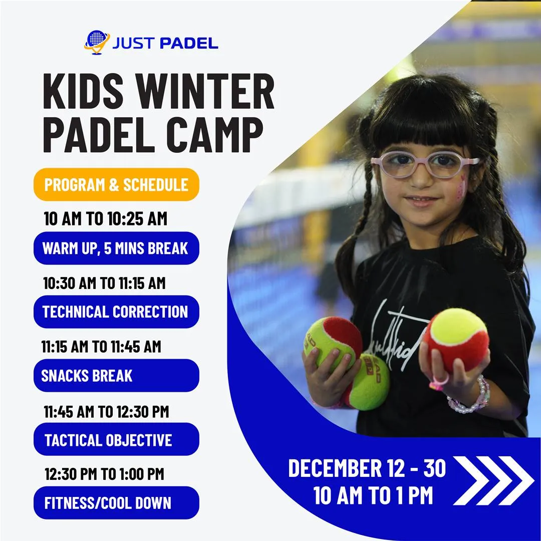 Kids Winter Padel Camp | 12th to 30th December 2022 - Play Padel