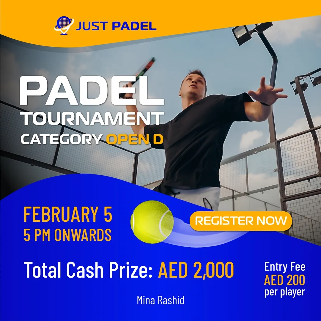 Open D Padel Tournament - Just Padel club dubai