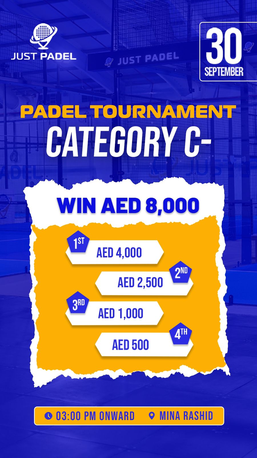 Category C- Tournament | play padel in Dubai