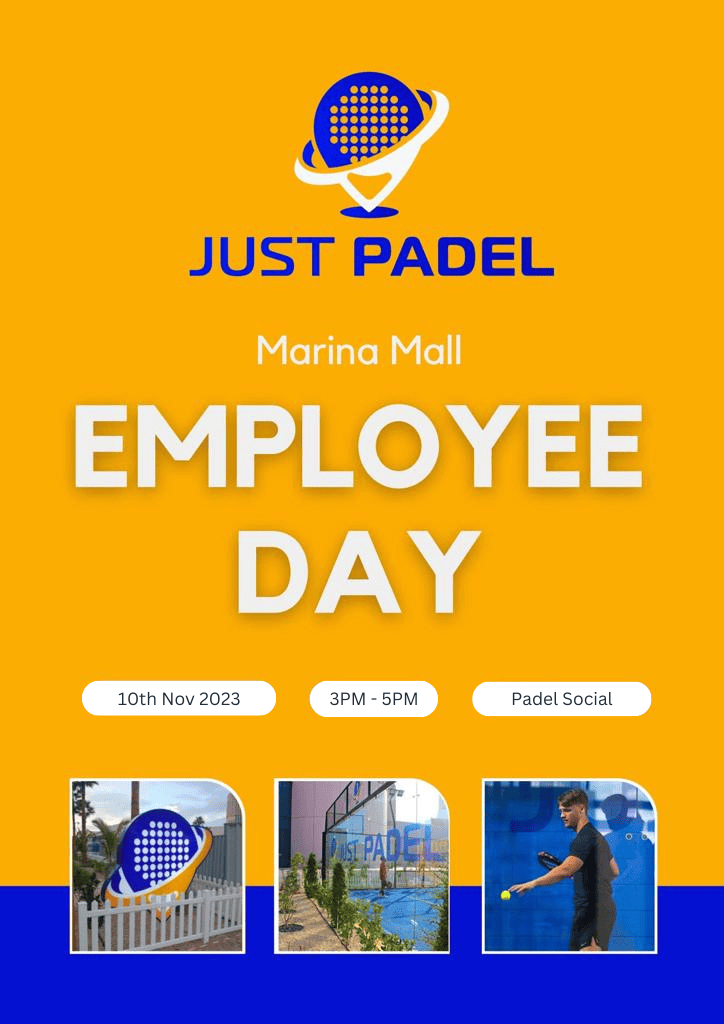 Employee Day - Marina Mall - Just Padel tennis Dubai