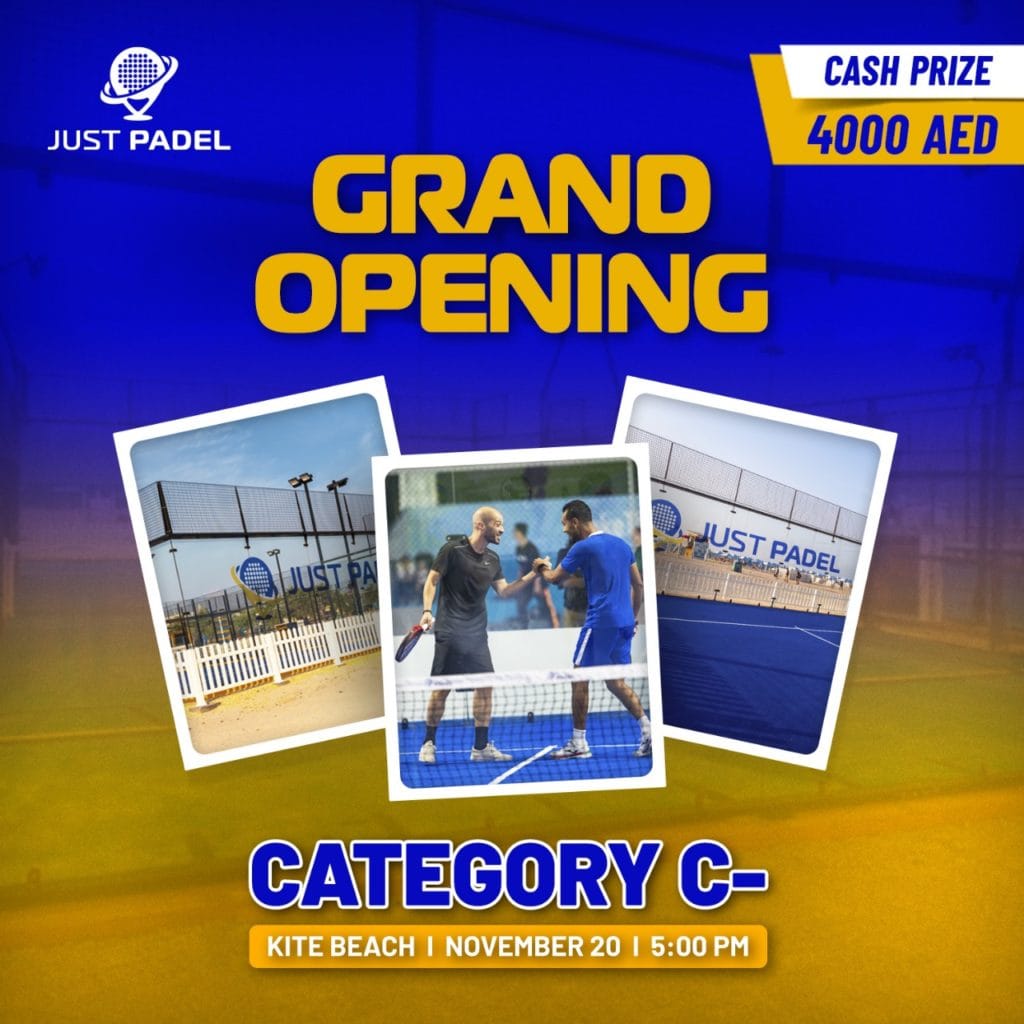 Kite Beach - Grand Opening - Category C- November 20 - Just Padel