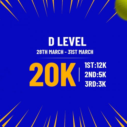 D Level - 28th to 31st March - JP Open 2023